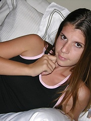 Amateur Freckled Face Teen Strips Out Of Her Pajamas