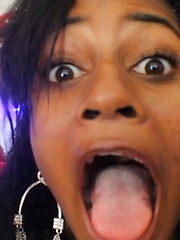 Black Latina teen with killer body gets nasty with cock
