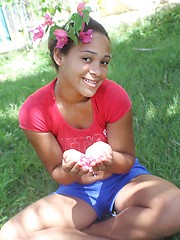 Cute young Dominican chica fucked by crazy black guy