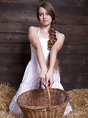 Sweet peasant teen girl