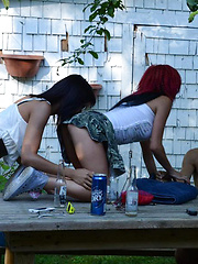 Sunny and her friends having fun outdoors
