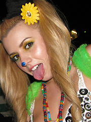 Lexi Belle collected these photos while partying in costume