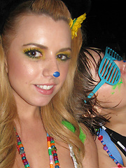 Lexi Belle collected these photos while partying in costume