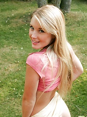 Join Jewel as she romps naked through the woodland