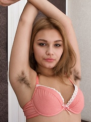 Baby Lizza poses naked by mirror and strips naked