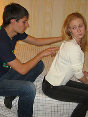 Fellow massages body of chick and then bangs her holes